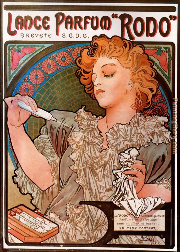 Lance Parfum Rodo painting - Alphonse Maria Mucha Lance Parfum Rodo art painting